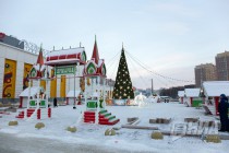 Новогоднее оформление центральных улиц и площадей города