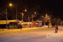 Новогоднее оформление центральных улиц и площадей города