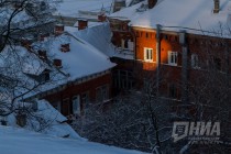 Морозный день в Нижнем Новгороде