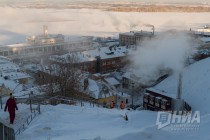 Морозный день в Нижнем Новгороде
