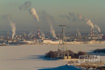 Морозный день в Нижнем Новгороде