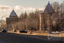 Морозный день в Нижнем Новгороде