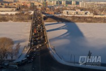 Морозный день в Нижнем Новгороде