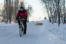Морозный день в Нижнем Новгороде