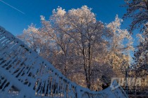 Морозный день в Нижнем Новгороде