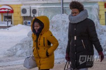 Морозный день в Нижнем Новгороде