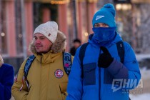 Морозный день в Нижнем Новгороде