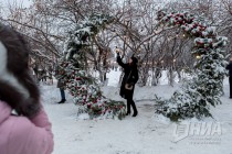 Открытие новогоднего городка на площади Горького в Нижнем Новгороде