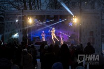 Открытие новогоднего городка на площади Горького в Нижнем Новгороде
