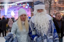 Открытие новогоднего городка на площади Горького в Нижнем Новгороде