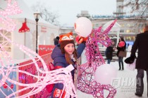 Открытие праздничной площадки Зимовка на Рождественской в Нижнем Новгороде