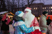 Открытие праздничной площадки Зимовка на Рождественской в Нижнем Новгороде