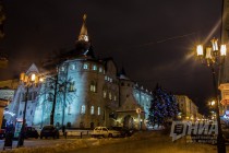 Предновогодний ночной Нижний Новгород