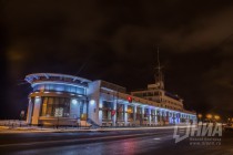 Предновогодний ночной Нижний Новгород