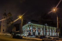 Предновогодний ночной Нижний Новгород