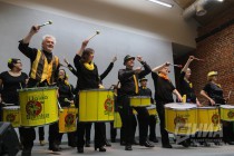 Более трех десятков барабанщиков из Германии выступили в Арсенале