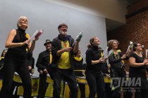 Более трех десятков барабанщиков из Германии выступили в Арсенале