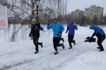 Благотворительный забег Рождественские мили проходит в Нижнем Новгороде
