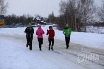 Благотворительный забег Рождественские мили проходит в Нижнем Новгороде
