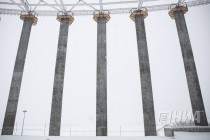 На стадионе Нижний Новгород началась установка внутреннего опорного кольца над трибунами