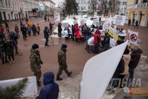 Пикет дольщиков ООО Квартстрой-НН в связи со срывом сроков сдачи домов в Нижнем Новгороде