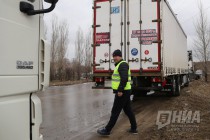 Акция протеста дальнобойщиков против системы Платон в Нижнем Новгороде