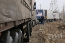 Акция протеста дальнобойщиков против системы Платон в Нижнем Новгороде