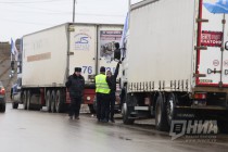 Акция протеста дальнобойщиков против системы Платон в Нижнем Новгороде