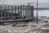 Подрядчик на 58% выполнил работы по возведению стен в строящемся к ЧМ-2018 стадионе Нижний Новгород
