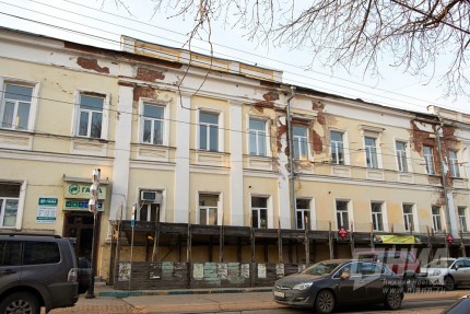 Состояние памятника архитектуры Федерального значения - здания Дворянского собрания в Нижнем Новгороде