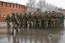Репетиция парада Победы прошла в Нижнем Новгороде на площади Минина и Пожарского