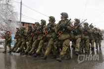 Репетиция парада Победы прошла в Нижнем Новгороде на площади Минина и Пожарского