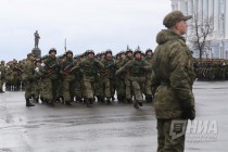 Репетиция парада Победы прошла в Нижнем Новгороде на площади Минина и Пожарского