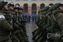 Репетиция парада Победы прошла в Нижнем Новгороде на площади Минина и Пожарского