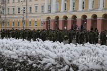 Репетиция парада Победы прошла в Нижнем Новгороде на площади Минина и Пожарского