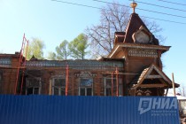 Реставрационные работы на ОКН Дом купца Смирнова в Нижнем Новгороде
