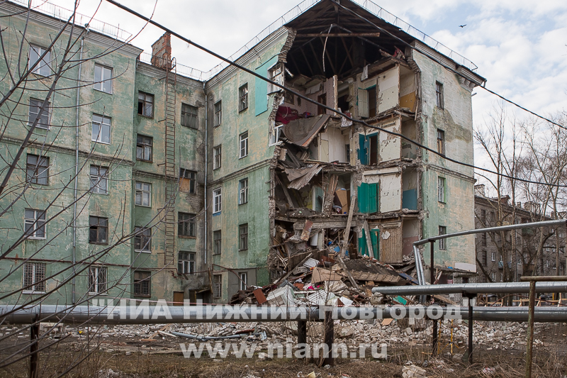 Дом на ул. Самочкина обрушился в апреле 2014 года