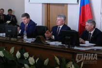 Зампредседателя Заксобрания НО Олег Сорокин, сити-менеджер Сергей Белов, и экс-глава Нижнего Новгорода Иван Карнилин