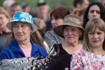 Митингующие на акции против новой маршрутной сети в Нижнем Новгороде