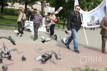 Митинг обманутых дольщиков прошел на площади Маркина в Нижнем Новгороде
