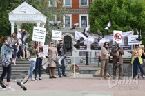 Митинг обманутых дольщиков прошел на площади Маркина в Нижнем Новгороде