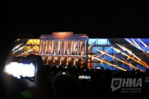 Праздничный фейерверк и мультимедийное шоу в День города в Нижнем Новгороде