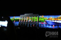 Праздничный фейерверк и мультимедийное шоу в День города в Нижнем Новгороде