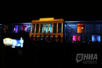 Праздничный фейерверк и мультимедийное шоу в День города в Нижнем Новгороде