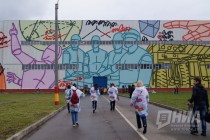 Торжественное открытие самого большого граффити в России на стене Выксунского металлургического завода