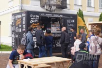 Фудкорт на VII фестивале городской культуры Арт-овраг в Выксе