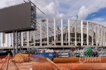 Ход строительства стадиона в Нижнем Новгороде к Чемпионату мира по футболу в 2018 году