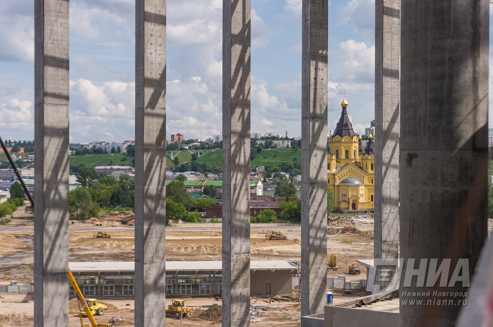 Строящийся стадион к ЧМ-2018 в Нижнем Новгороде