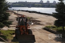Благоустройство Нижневолжской набережной началось в Нижнем Новгороде