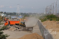 Благоустройство Нижневолжской набережной началось в Нижнем Новгороде